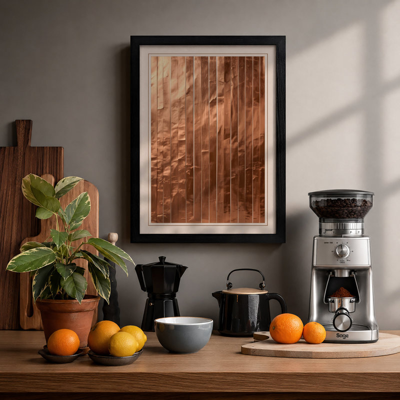 Vertical Rhythm Industrial - Framed Print, A3 - 42.0 x 29.7 cm, Black