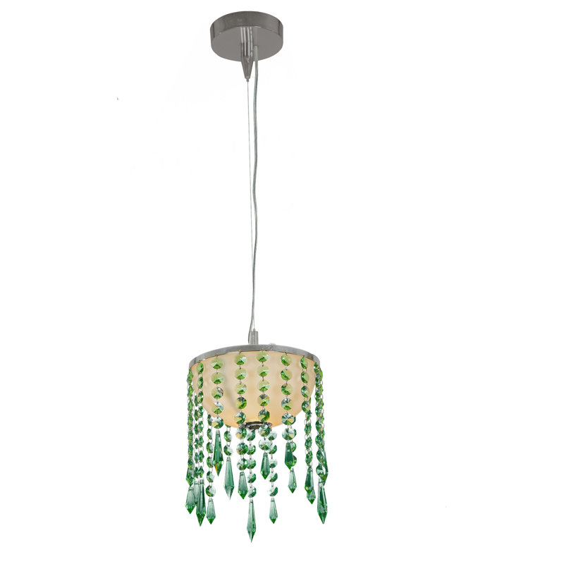 Eclectic 1 - Light Bowl Pendant, 24cm H x 19cm W, Green