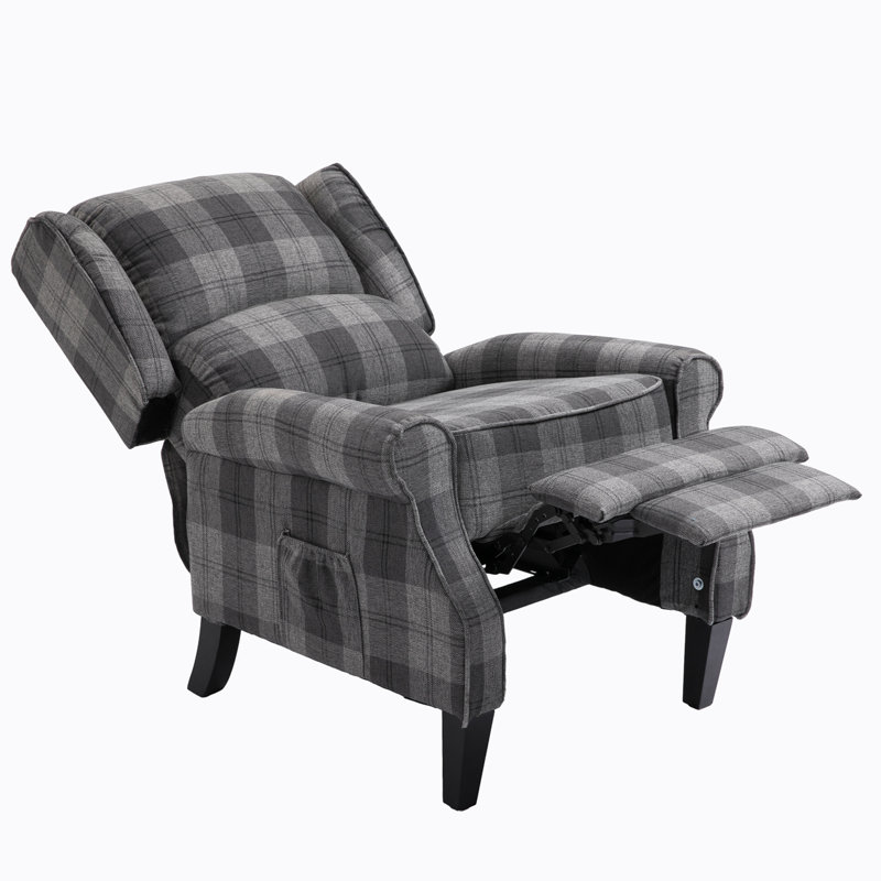 Fauteuil inclinable Wendal New Design, Mélange de lin gris