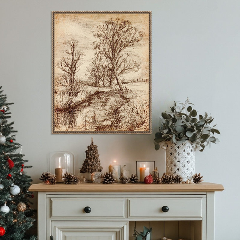 «Forest View II» par Melissa Wang, reproduction d'art sur toile encadrée
