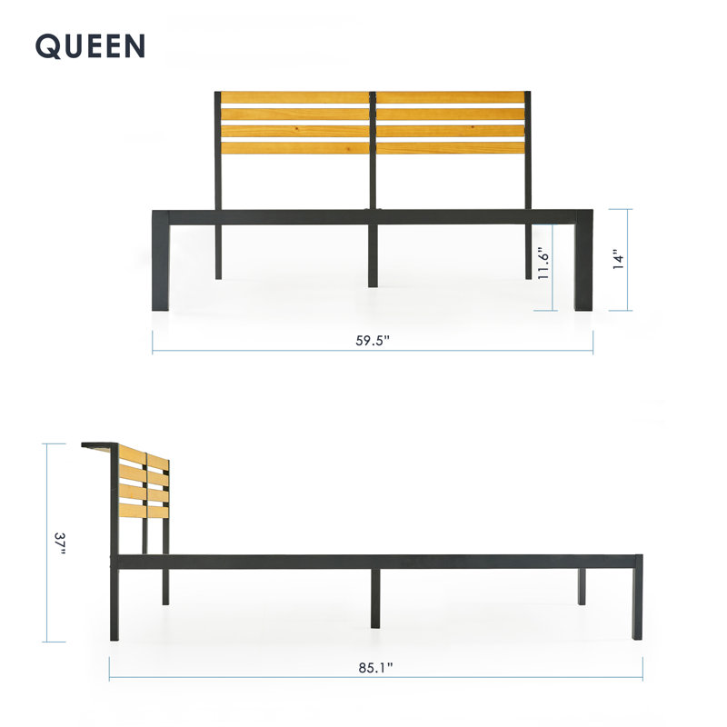 Kasi Upholstered Slat Storage Bed, Queen