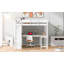 Lit mezzanine avec bureau et tablette