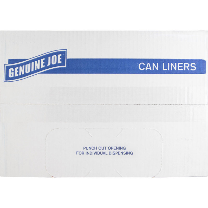 Heavy-Duty Black Recycled Plastic Trash Bags 45 Gallon