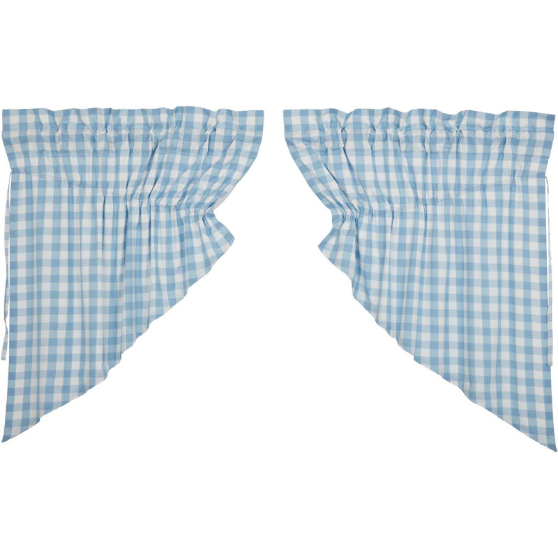  Cantonnière 72 po Annie, Bleu gris