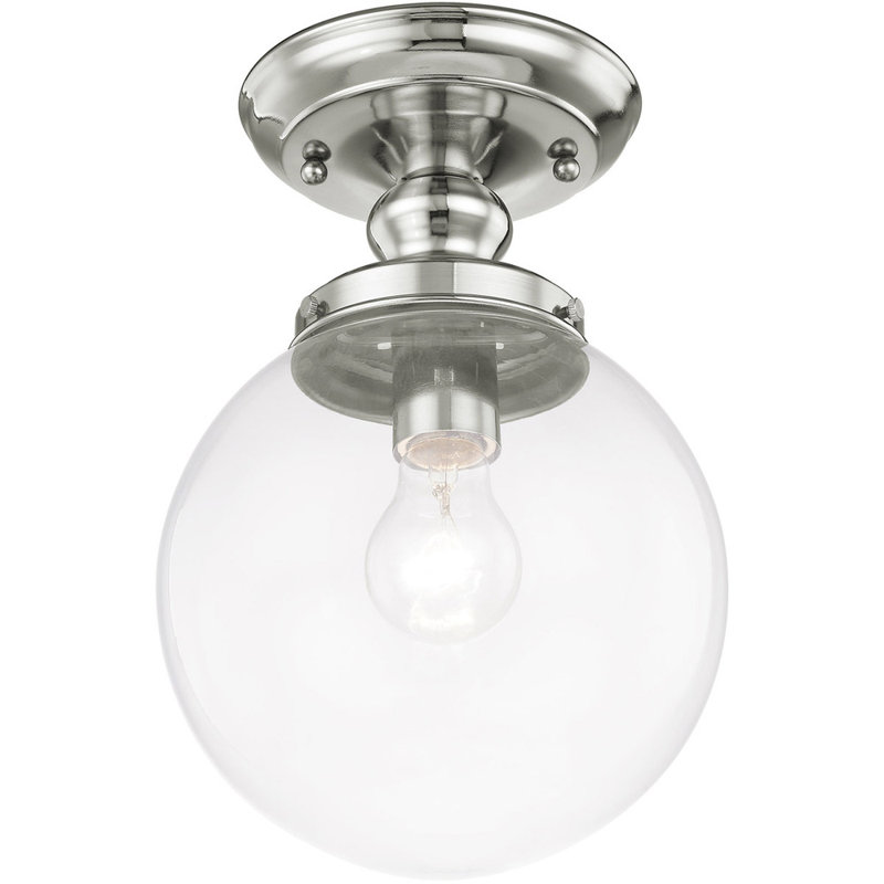 Pevely Glass Semi Flush Mount