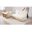 85" Multi-Functional L-Shape Sofa,Sofa Bed With Storage Ottoman And 2-Drawers, Arm Side Shelve-1414503029