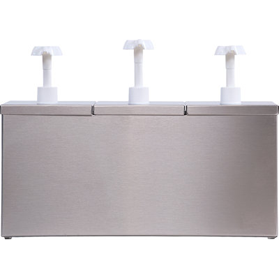 Carlisle Food Service Products Stainless Steel Condiment Dispenser & Holder Buffet Accessory