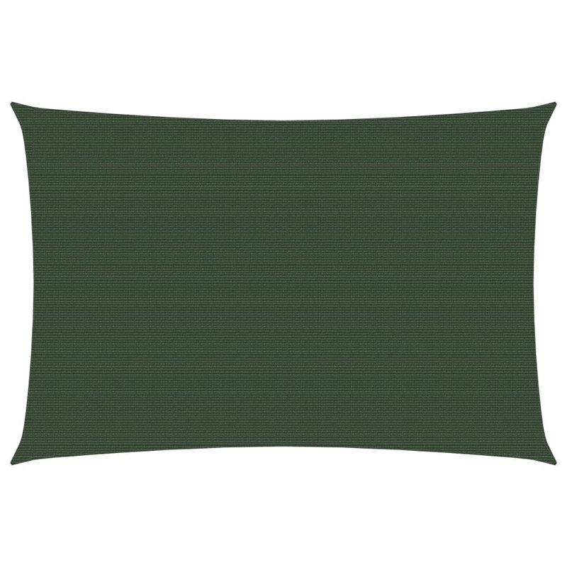 CarrollValley 4.5m x 3.5m Rectangular Shade Sail, Dark Green