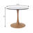 Hallett 27" Round Dining Table With MDF Top And Steel Pedestal Base For Modern Kitchen And Dining Room-1099531411-1101635816