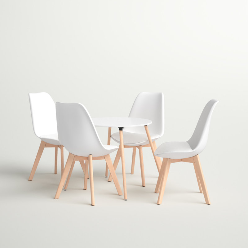 Ackerly 4 -Person Solid Wood Dining Set