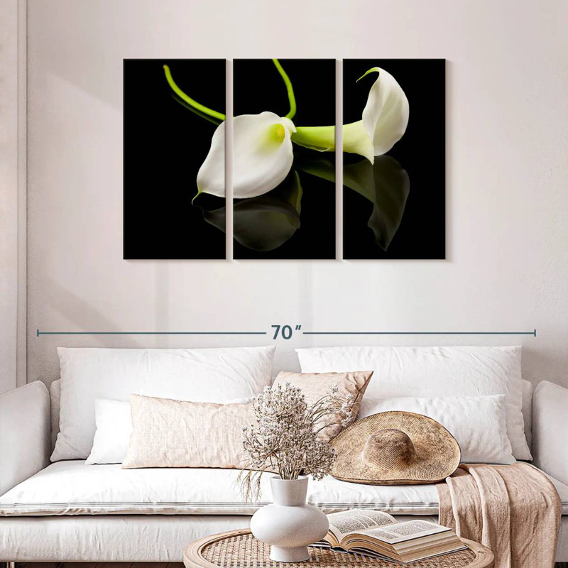 Fleur de lis Harnek Calla, H 28 po x l 45 po