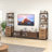17 Stories Ladder Bookshelf Tall Bookcase W/ 3 Open Shelves Printer Stand 3 Storage Drawers-1610200098