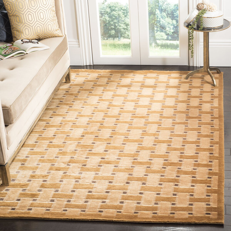 Tapis en laine noué à la main tibétain, 10 pi x 14 pi