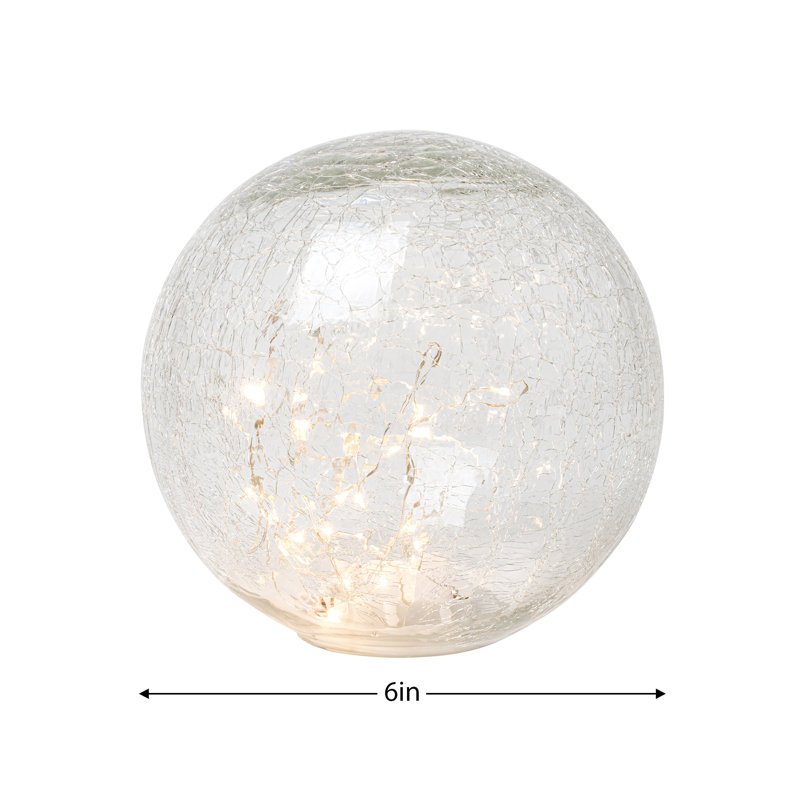 Lampe globe en verre Kingsbridge, H 6 po x l 6 po x P 6 po