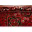 Tapis rouge à motif géométrique traditionnel 7 x 10