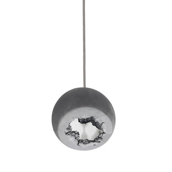 8 - Light Dimmable Dome Chandelier, 60" H x 24" W x 24" D, Matte White, Brass