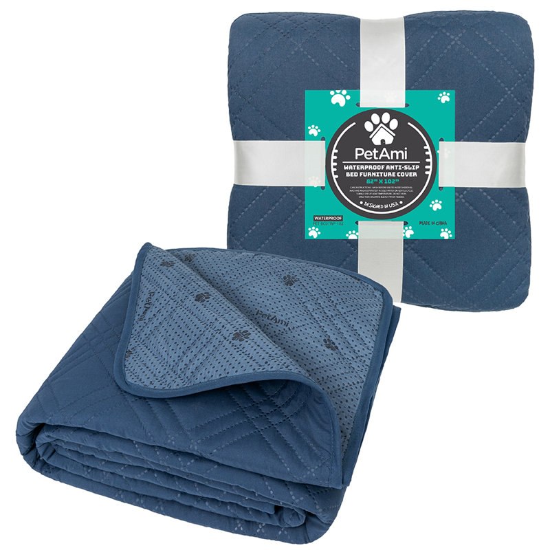 Polyester Pet Blanket, 102" x 82", Blue
