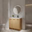Meuble-lavabo 36 po avec lavabo droit en résine 36 po, 2 portes et 1 porte