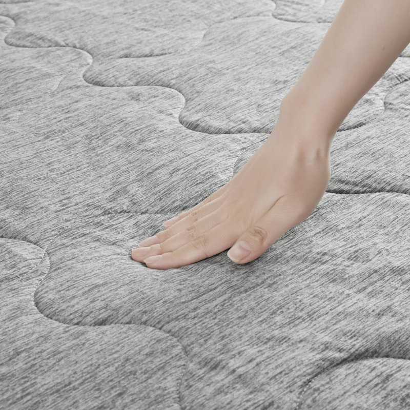 Gray Cooling Touch Reversible Knitted Throw Blanket