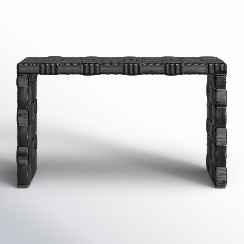 Redrow 51.18'' Console Table, Black