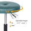 Tabouret de coiffeuse en acier inoxydable de 23,2 po de hauteur Aderito-1690914041-1696307526
