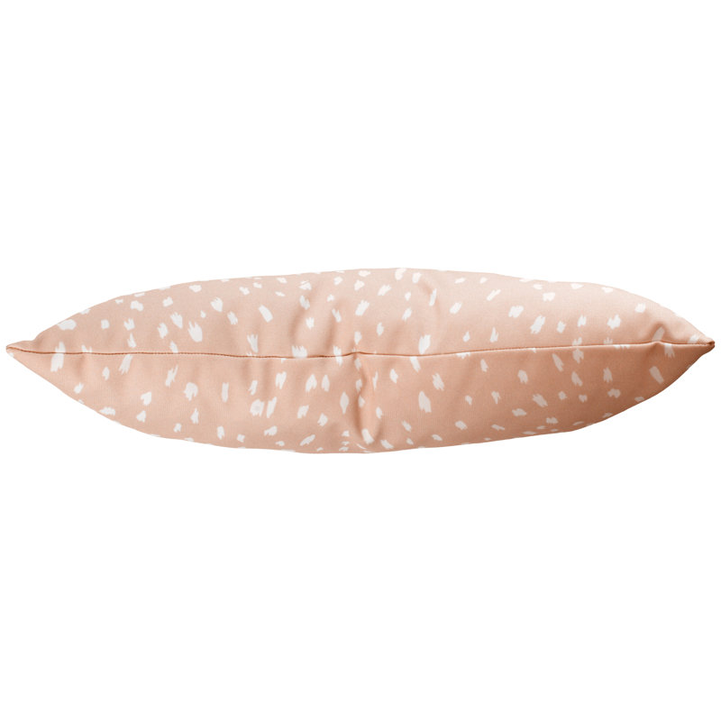 Animal Print Reversible Throw Pillow, Blush