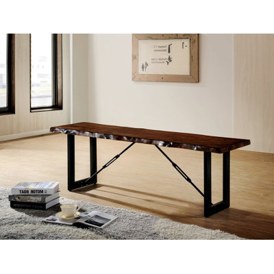 Banc de salle à manger avec base en métal