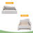 Twin Size Upholstered L-Shaped Upholstered Daybed With Pop Up Trundle-708138980