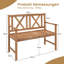 Hoopa Solid Wood Acacia Outdoor Bench