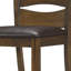 Chaise d'appoint à dossier échelle en brun