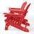 Outdoor Poly Adirondack Chair Set With Connecting Tray & Cup Holder-1226531865