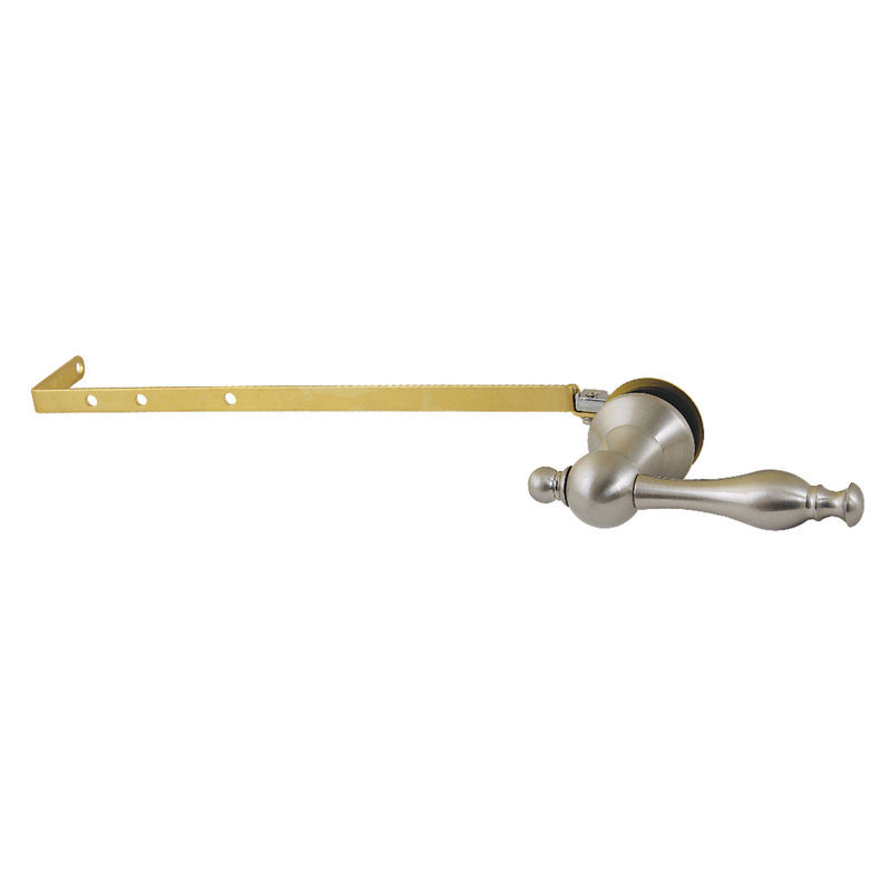 Levier de réservoir de toilette universel à fixation avant ou latérale Kingston Brass KTNLD Kingston, Nickel brossé