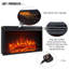 INGLETON FLAMME 121cm W Electric Fireplace with-1284509026