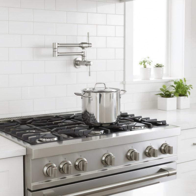 Waterhaus Double Handle Deck Mounted Pot Filler
