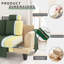 Modern 222cm Corduroy Recessed Arms Sofa With Removable Headrest-1375116101