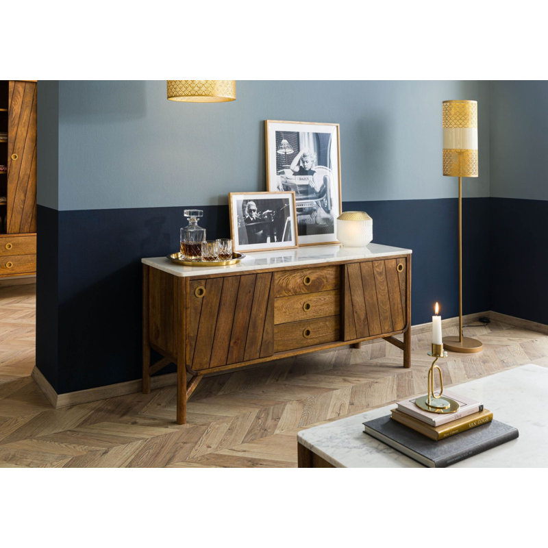LOS ANGELES 140cm Solid Wood Sideboard