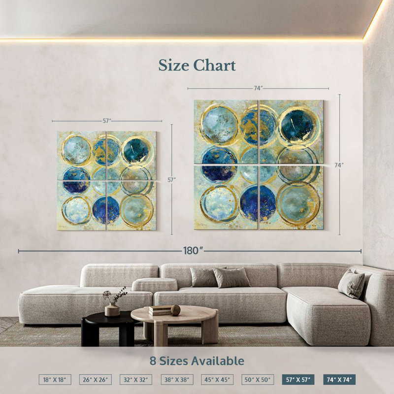 Alignment Gold, 57" H x 57" W