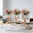 3-Arm Arched Crystal Candelabra Centerpiece - Elegant Candle Holder For Wedding, Dining Room, And Home Decor