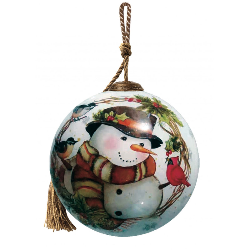Ornement en forme de couronne d'hiver