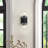 2-light matte black glass ball iron dimmable wall lamp