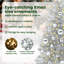 vidaXL Christmas Tree with 300 LEDs with Stand Silver PET-1402207877