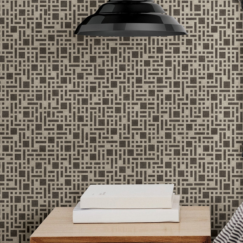 Angelise Geometric Roll, Brown