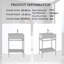 Ensemble de meuble-lavabo autoportant 24 po avec lavabo en céramique 24 po-432080505-432080503