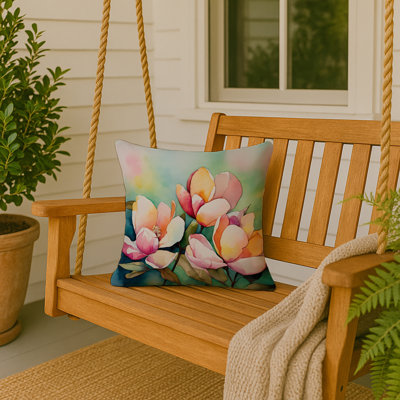 Coussin décoratif aquarelle Mississippi Magnolia