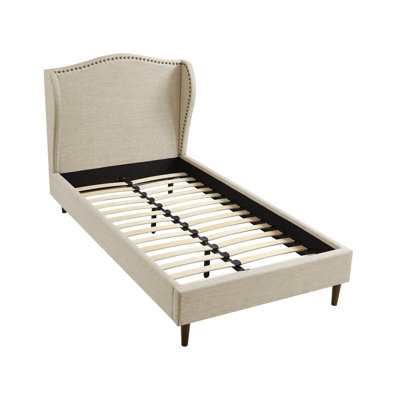 Lit plateforme en lin Eycke Manor Aliannah