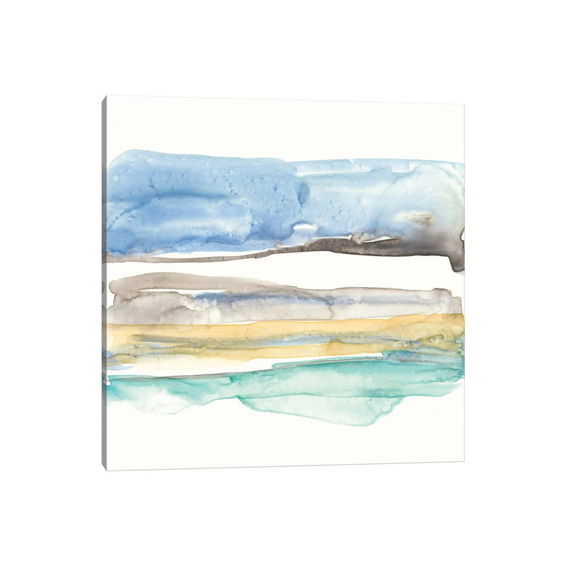 Mountains To Sea V by Jennifer Goldberger - Wrapped Canvas Painting, 30.48 cm H x 30.48 cm W