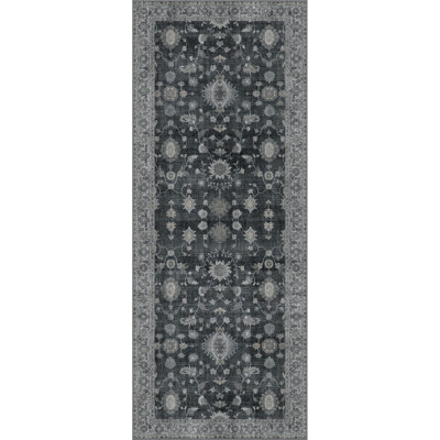 Runner Rug For Hallways Machine Washable, 2X5 Non Slip Boho Vintage Lightweight Washable Runners, Thin Floor Rugs