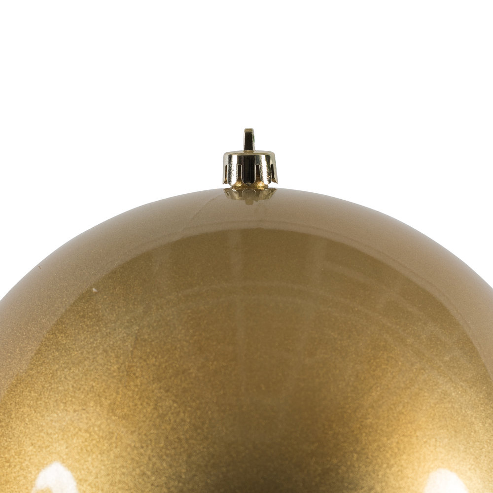 Shatterproof Bauble, 6" H x 6" W x 6" D, Copper Gold Shiny