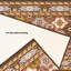 Tapis oriental à poils courts de style oriental taupe persan Bakhtiari-228671768