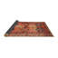 Tapis traditionnel rouge / noir / jaune clair-1741298914
